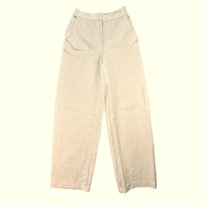 Aritzia The Group Babaton Wide‎ Leg Lounge Pants Elastic Waist Beige Size 2